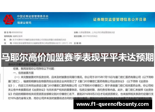 马耶尔高价加盟赛季表现平平未达预期